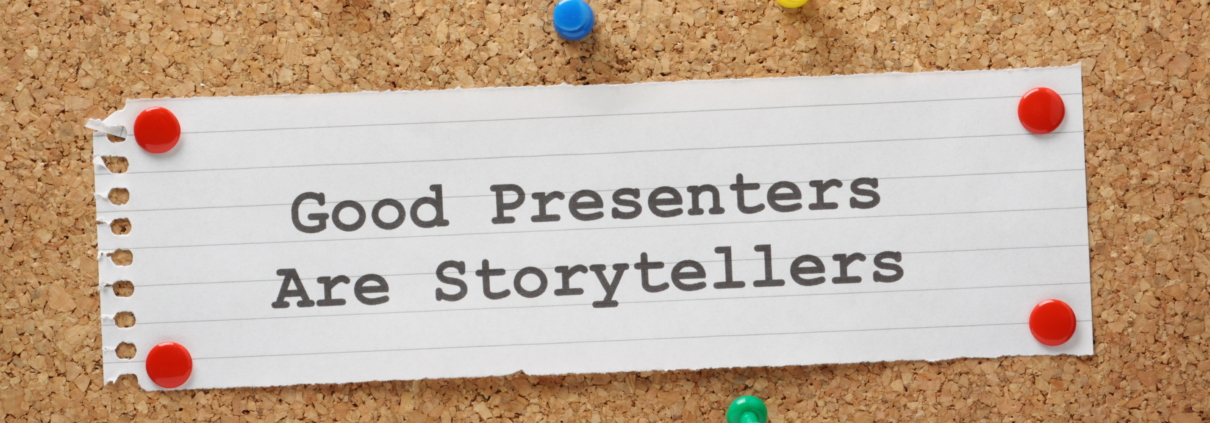 The,Phrase,Good,Presenters,Are,Storytellers,On,A,Memo,Pinned