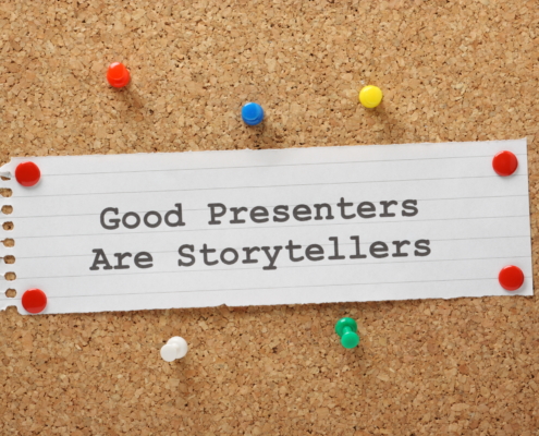 The,Phrase,Good,Presenters,Are,Storytellers,On,A,Memo,Pinned